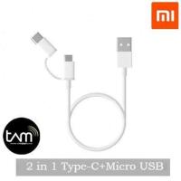 ราคา Xiaomi Mi 2 in 1 สาย Micro USB &amp; Type-c 100ซม. (รับประกัน TAM อย่างเป็นทางการ) (8342891296)