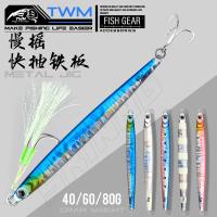 ราคา 40/60/80g เหยื่อตกปลาทะเล JIGGING แผ่นเหล็ก เหยื่อ JIGBAIT เหยื่อเรืองแสง เหยื่อจำลองทะเลลึก (42254213249)