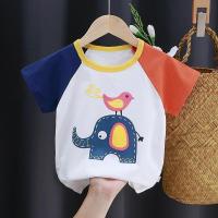 ราคา ใหม่ชายหญิงผ้าฝ้าย 100% แขนสั้นเสื้อยืด Elecphant ฤดูร้อนเด็กเสื้อสําหรับเสื้อผ้าเด็กด้านบน (27751360461)
