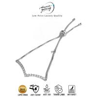ราคา สร้อยข้อมือเชือกเงินฟูจิพร้อมอัญมณีสี่เหลี่ยม Xp ไทเทเนียมป้องกันสนิมป้องกันการจางหาย (29532103056)