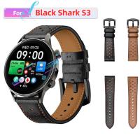 ราคา สาย Black shark S3 สายหนัง Black shark S3 สายนาฬิกาอัจฉริยะ สายรัดข้อมือแบบสปอร์ต (44405199962)