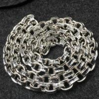 ราคา 925 Sterling Silver Seiko Alphabet Silver Necklace Men's Fashion Dancing Chain (52459641012)