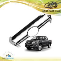 ราคา ครอบกระจังหน้า สี Chrome Hilux Revo Rocco Toyota 2,4 ประตู ปี2018-2019 (4979723765)