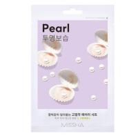 ราคา Airy Fit Pearl Glow Mask Skin Nourishment Hydration Sheet Mask 19g (40772432617)