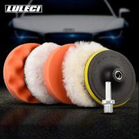 ราคา 6Pcs Car Polishing Pad Set Wool Buffing Wheel Tool 3/4/5/6/7 inch Drill Polish Disc Kit for Car Polisher Auto Paint Waxi (28323086079)