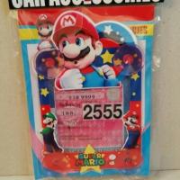 ราคา อุปกรณ์ แต่งรถ แผ่นติดป้าย พรบ.ลาย มาริโอ้ Mario แบบมีจุ๊บติดกระจก (1512789816)
