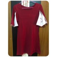 ราคา เดรสสีแดงเลือดหมู (714280723)
