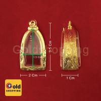 ราคา กรอบพระรูปหล่อ ลอยองค์ ตลับพระ ทองไมครอน ขนาด 2 x 3.5 x 1 cm แถมฟรี ห่วงใส่สร้อย และยางรองอัด (8515995187)