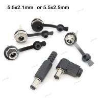 ราคา 5.5mmx2.1mm DC ชายหญิง Power Jack Socket หญิงแผง Mount Connector โลหะ 5.5*2.5 กันฝุ่นขวา angel 17TH3 (51007675208)