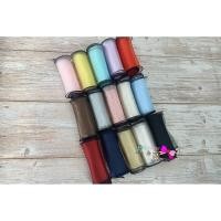 ราคา พร้อมส่ง ริบบิ้นผ้าไหมแก้ว เย็บขอบสีดำ ริบบิ้นผ้าเกาหลี กว้าง 10 ซม. (ขายเป็นหลา) (5762440014)