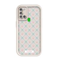 ราคา สําหรับ Samsung Galaxy A21s,Green, Pink Grid Picture,เคสโทรศัพท์ซิลิโคนป้องกันการตกหล่น (40630323552)