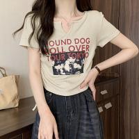 ราคา KaeKai พร้อมส่ง เสื้อ ผ้าเรย่อนใส่สบาย แขนสั้น สม็อคเอวมีเชือก เหมาะกับทุกฤดูกาล สำหรับคุณผู้หญิง ทรงเบสิคสำหรับสาวๆ (26213184809)