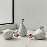 ราคา ตุ๊กตาเซรามิคแต่งสวน ไก่เซรามิค ชุด 3 ตัว ขนาด 5-7 นิ้ว ตกแต่งบ้าน จัดสวนหย่อม สไตล์มินิมอล (24830870650)