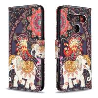 ราคา พร้อมส่ง สําหรับ แอลจี เค61 ลายวาดสีเคสหนังฝาพับแนวนอนพร้อมที่ใส่และช่องใส่การ์ดและกระเป๋าสตางค์ (54660601778)
