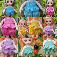 ราคา ชุดตุ๊กตาบาโบลี่ ลาติวาย (LatiYellow)จั้มสูทสายเดี่ยวระบายเอว (14666747256)
