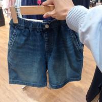 ราคา UNIQLO ยูนิโคล่ ต้นฉบับ || กางเกงยีนส์ขาสั้นสําหรับเด็กชายและเด็กหญิง(6-7ย) (42305722778)