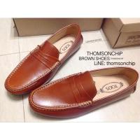 ราคา Leather Brown Shoes รองเท้าหนังลำลอง (13628132)