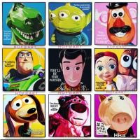 ราคา รูปภาพ การ์ตูน Toy Story ทอสตอรี่ Buzz Lightyear Woody Rex รูปภาพ​ติด​ผนัง​ pop art อนิเมชั่น Disney กรอบรูป แต่งบ้าน (19704688205)