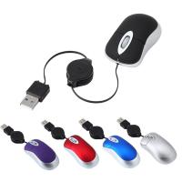 ราคา Retractable Mini Mouse เด็กแบบมีสาย USB Optical 3D 1600 DPI คอมพิวเตอร์ Ergonomic Mice สําหรับแล็ปท็อปพีซี (28778391393)