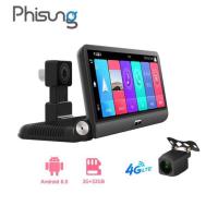 ราคา กล้องติดรถยนต์แดชบอร์ดแบรนด์ระดับไฮเอนด์ Phisung K6, 4G, wifi, 7 นิ้ว, กล้องถอยหลัง - ของแท้นําเข้าสินค้า { (56556112002)