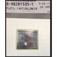 ราคา 47.(ของแท้) 898281505T สติ๊กเกอร์ ข้อมูลการบำรุงรักษา รถ ISUZU เครื่อง RZ4E ราคาต่อ1ชิ้น /เบิกศูนย์ (28859439378)