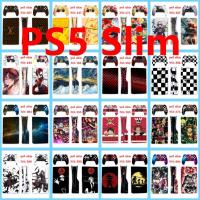 ราคา 50 สีสติกเกอร์ผิวใช้งานร่วมกับ Sony Playstation 5 Slim Disc & Digital Edition ไวนิล Decal รูปแบบชุดฟิล์มป้องกันสําหรับ PS5 SLIM คอนโซล & 2 ชิ้น Controller (55159164789)