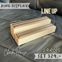 ราคา [พร้อมส่ง] เซตดิสเพลย์แหวน ตัวโชว์แหวนแบบแถว หนัง PU มี 2 ชิ้น (26353899409)