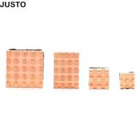 ราคา JUSTO ฮีทซิงค์ทองแดงบริสุทธิ์ 4 ชิ้น, โปรไฟล์ต่ําติดตั้งง่ายระบายความร้อนความร้อน, ชุดฮีทซิงค์ทองแดงกระจายความร้อนทนทานสําหรับ Raspberry Pi 4B 1G 2G 4G ระบายความร้อนอิเล็กทรอนิกส์ (43929874577)