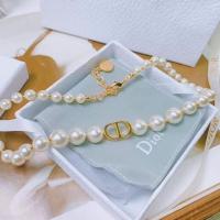 ราคา สร้อยคอ Dior โชคเกอร์คอ Dior มุก โลโก้ชุปทอง 24k งานออริ 1:1 (9047181071)