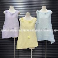ราคา พร้อมส่งรุ่นแขนกล้ามเสื้อกล้ามอัดพลีทเเฟชั่นไฮโซสวยเเพงดีเทลเรียบหรู (40605400891)