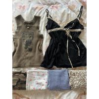 ราคา เสื้อกล้าม สายเดี่ยว ครอป เกาะอก คอเต่า เเขนยาว เเต่งเพชร น่ารักๆ ลูกไม้ วินเทจ ลายดอก Y2K Babytee (27507038345)