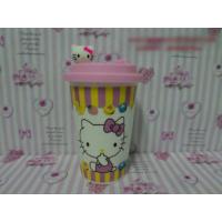 ราคา พร้อมส่งจร้า!!! แก้วเซรามิคพร้อมฝาปิดยางซิลิโคน ฮัลโหลคิตตี้ Hello kitty (1609515090)