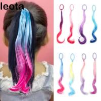 ราคา ลีโอตา สาวต่อผมสี,14นิ้วสังเคราะห์สีรุ้ง แฮร์พีซ,ผูกผมธรรมชาติน้ําหนักเบาที่มีผูกยืดหยุ่นหยิกผมหางม้าวิกผม ชม. วงการบิน ปาร์ (55757593804)