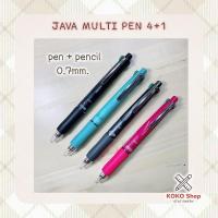 ราคา Java Jet Multipen 4+1 -- จาวา เจ็ท 4+1 ปากกาลูกลื่น 4 ระบบ ขนาด 0.7 มม. (ปากกา + ดินสอกด) (20941800350)