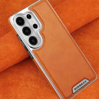 ราคา หรูหราธุรกิจซองหนังแม่เหล็กสําหรับ Samsung Galaxy S26 Ultra S25 S24 Plus S23 สบาย Grip กันกระแทกธุรกิจฝาครอบ (57358716125)