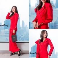 ราคา ST#จั๊มสูทสีแดง#จั๊มสูท#จั๊มสูทขายาว (11882893672)