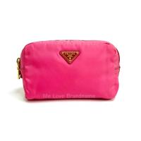 ราคา Prada Vela Cosmetic Pouch Peonia (รับประกันสินค้าแท้) (25121553358)