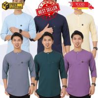 ราคา - เสื้อเชิ้ตแขนสั้นผู้ชาย Adam Kurta 3 Quarter Telk Belanga Adult Slim Fit (47809812073)
