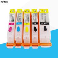 ราคา 5PCS PGI750 CLI751 Refillable ink Cartridge For CANON IP7270 MG5470 MX727 MX927 MG5470 MG5570 MG5670 MG6470 IX6770 (23365514100)