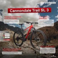 ราคา ราคาพิเศษ เสือภูเขา Cannondale Trail SL3 มาพร้อมชุดเกียร์ Shimano Deore M6100 12สปีด (28466742455)