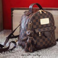 ราคา กระเป๋าเป้สะพายหลังลายหลุยDamier ห้อยBear (229077557)