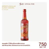 ราคา (1 ขวด) Classic Caramel Syrup ไซรัปคาราเมล Senorita เซนญอริตาน้ำเชื่อมแต่งกลิ่นคลาสสิคคาราเมล 750ml (22347834129)