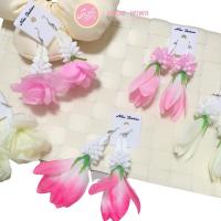 ราคา Jolie Wiwii ต่างหูสงกรานต์ ต่างหูดอกไม้ ทองกวาว (27480606052)