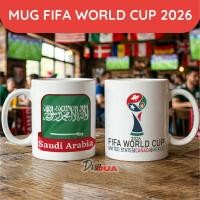 ราคา 2026 แก้วฟุตบอลโลก แก้วซาอุดีอาระเบียธงฟีฟ่าฟุตบอลโลก2026 | แก้วมัค ถ้วยแก้ว ของขวัญ ของที่ระลึก Pildun USA Team ซาอุดีอาระเบีย (55710168470)
