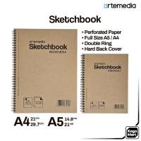 ราคา Sketchbook Artemedia Spiral Binding A5 A4 Sketchbook (51853481071)