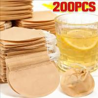 ราคา 50/100/200ชิ้น - ถุงกรองชาที่เป็นมิตรกับสิ่งแวดล้อมสําหรับการต้ม, เหมาะสําหรับเครื่องเทศชาสมุนไพรใบหลวม | กระเป๋าหูรูดไม่ทอตาข่ายละเอียดทนความร้อน (49758188152)