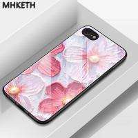 ราคา เคสสำหรับ iPhone 6 Plus 6s Plus 7 Plus 8 Plus X Xs Max Xr เคสโทรศัพท์ฝาหลังกระจกลายดอกไม้ใหม่ (42566802963)