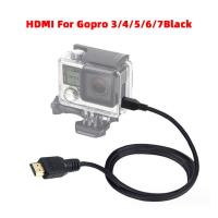 ราคา สายเคเบิล HDMI (กล้องแอคชั่น เป็น HDTV) 1080p สําหรับ GoPro Hero 3 3+ 4 Black Silver 5 6 7 สีดํา (45910070987)