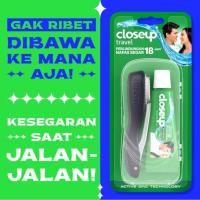 ราคา Close Up แปรงสีฟันพับได้ + ชุดยาสีฟันสําหรับเดินทาง (1 ชิ้น + 20 กรัม) (57059332685)