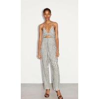 ราคา Zara จั้มสูท *New with tag* gingham jumpsuit จั้มสูทลายตารางzara (19791607866)